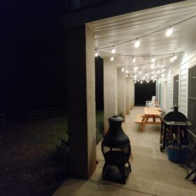 Permanent String Lights for the patio