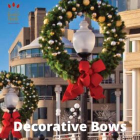 decorative bows for commercial christmas light displays